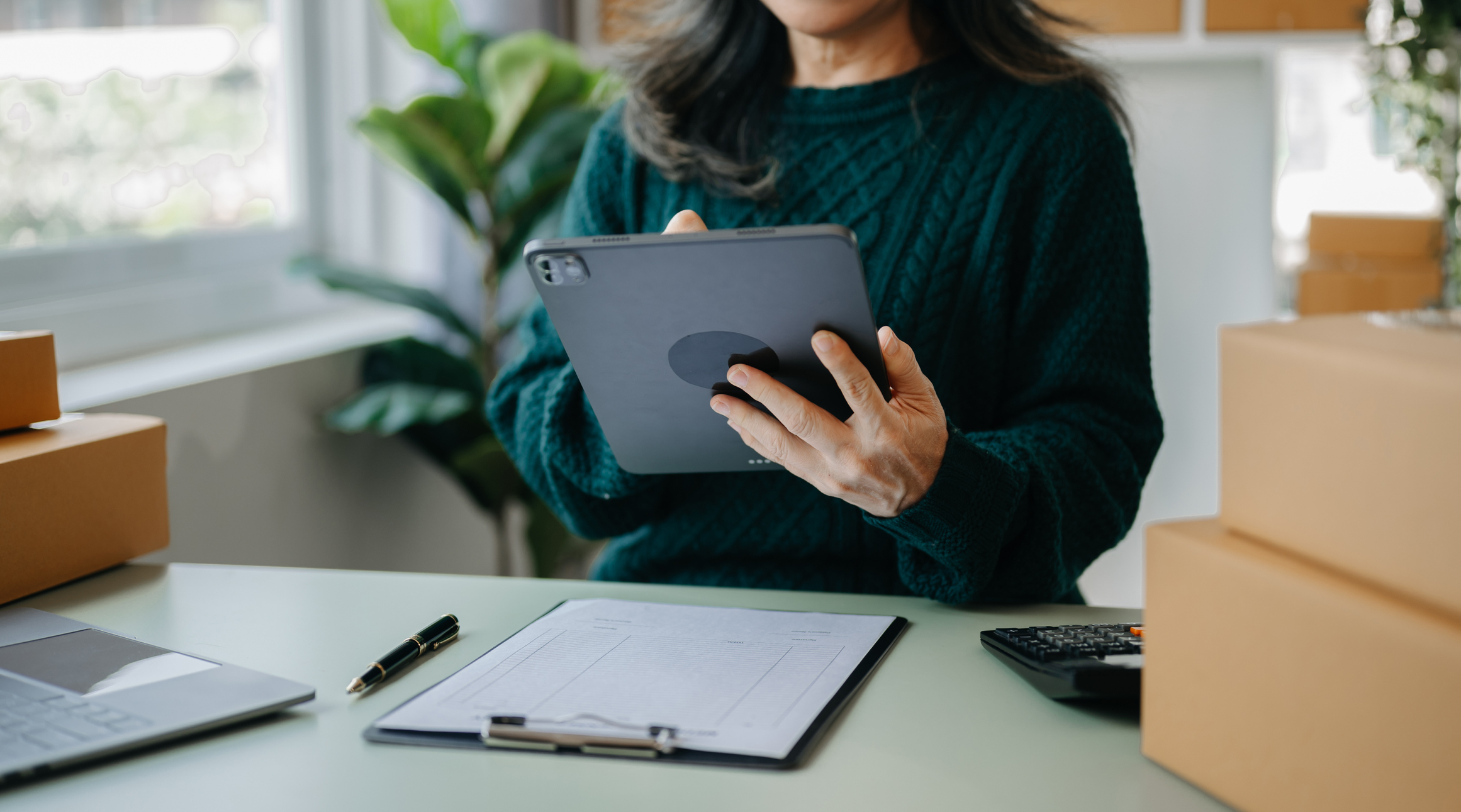 Customer checking quote and booking details online