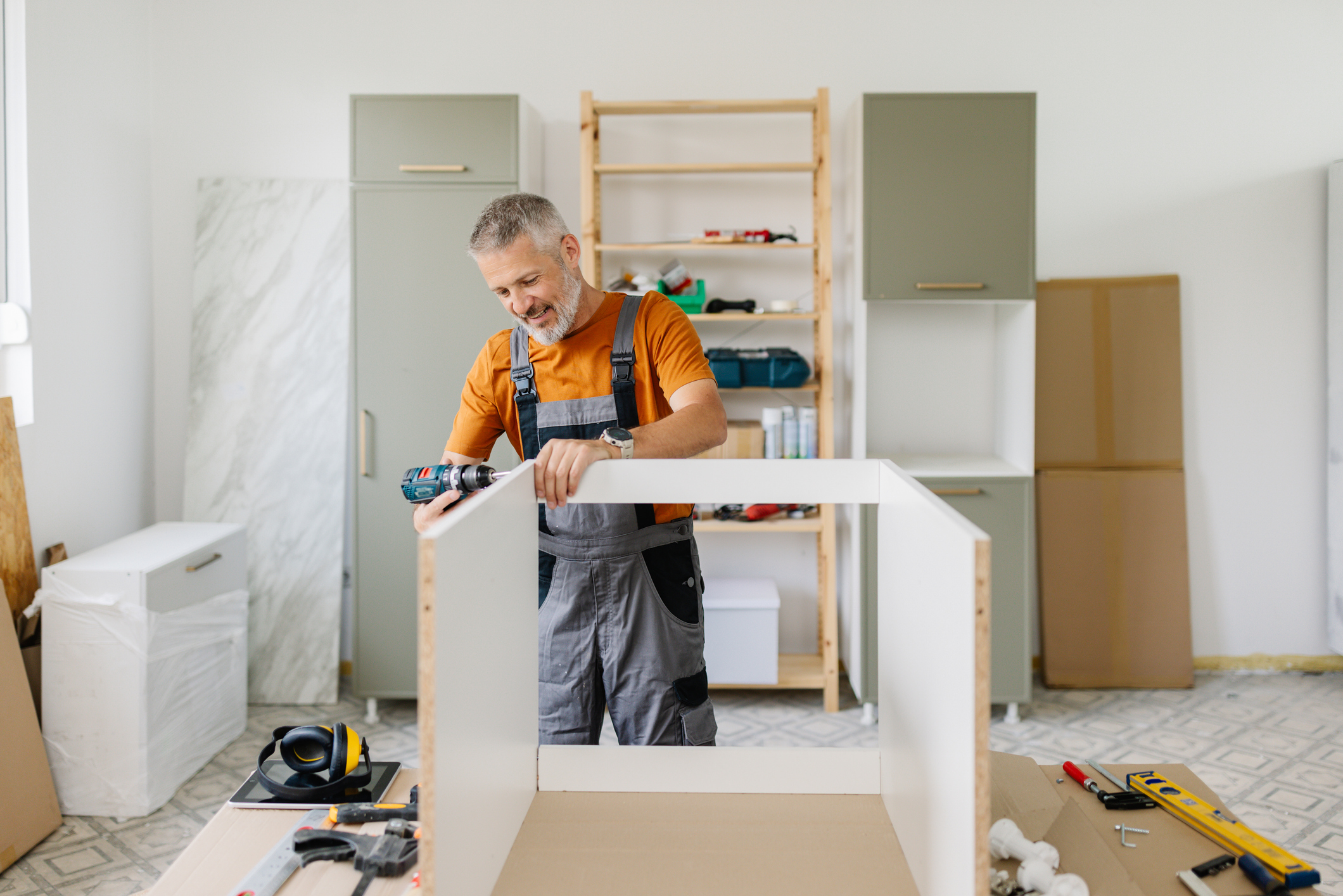 Flat-pack furniture assembly tools and instructions
